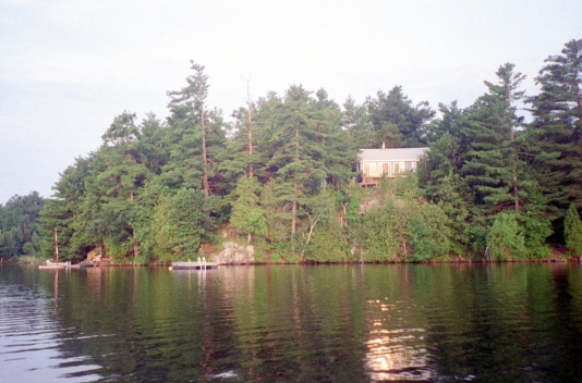 A view of the cottage in the morning