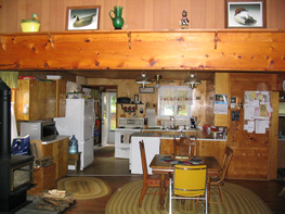 The kitchen is spacious and well equipped