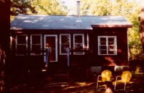 The cottage as seen from the water