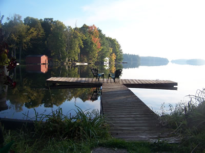 Beautiful view across the lake