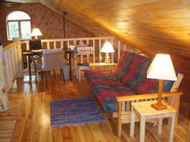 Lots of space, including this cozy loft