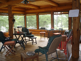 Beautiful screened in porch