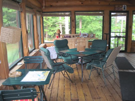 Another view of the screened in porch