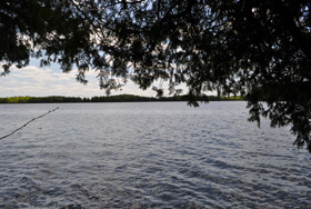 Another view of Newboro Lake from the island