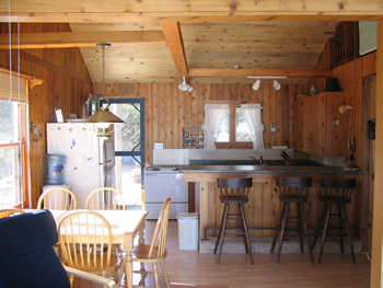 The view from one of the three patio doors
